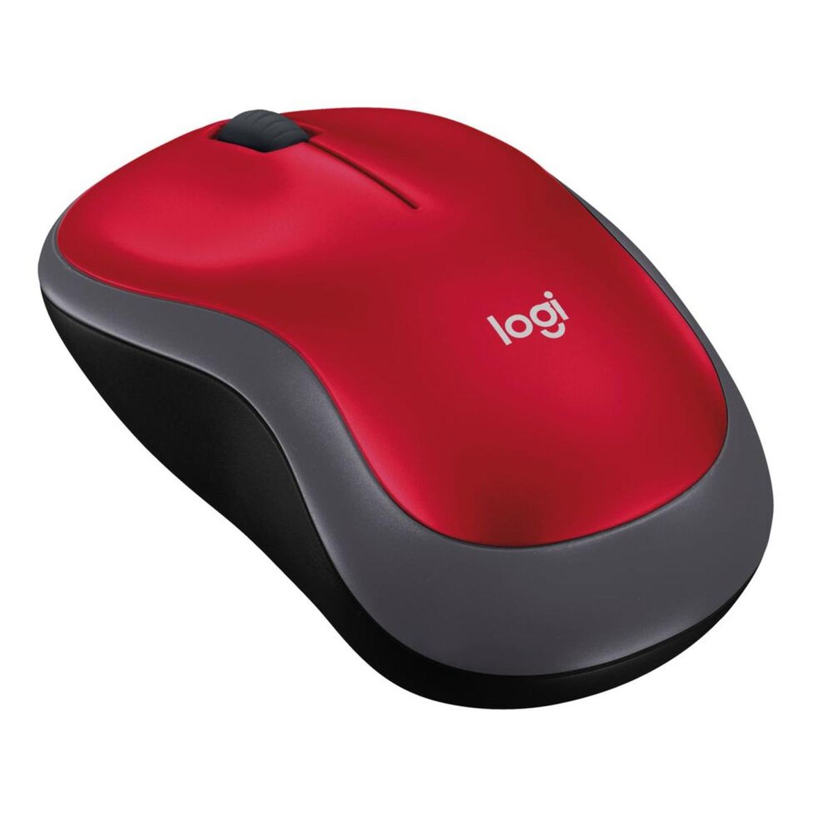 LOGITECH - Mouse Inalambrico optico M185 Rojo