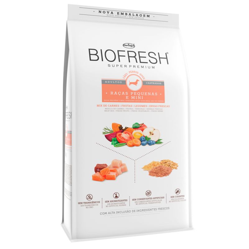 BIOFRESH - Biofresh Alimento Perro Castrado Raza Pequeña y Mini 10Kg