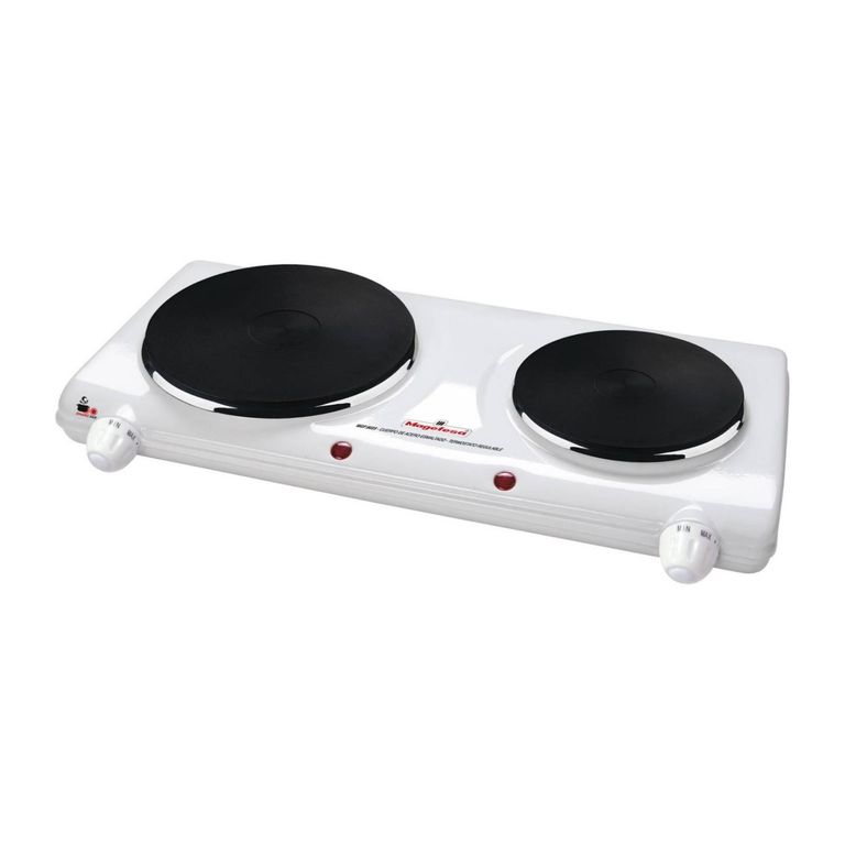 MAGEFESA Cocina Electrica 2 Platos 2250W Blanco MGF8023