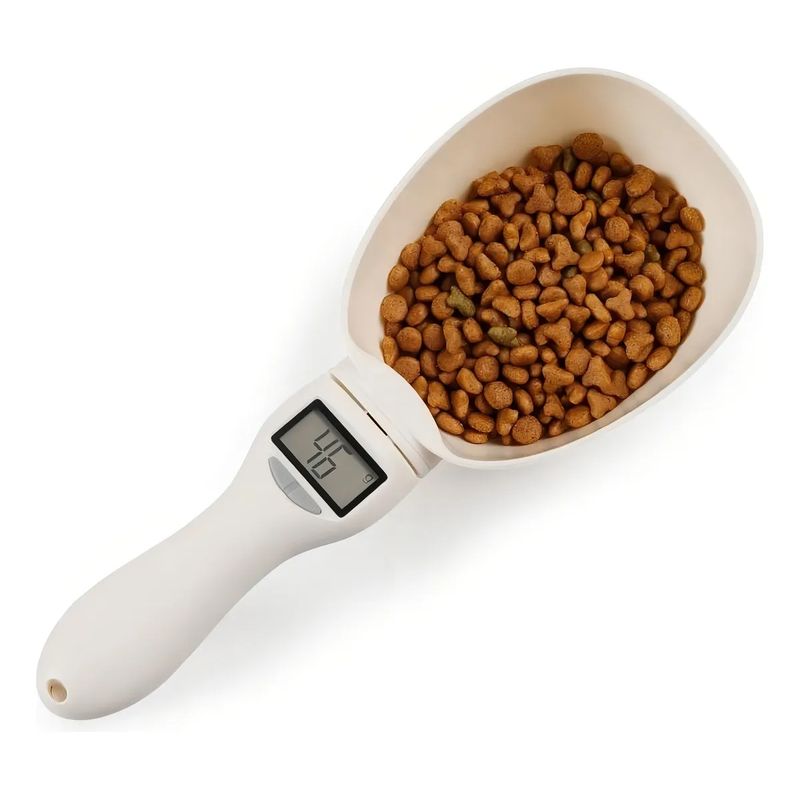 GENERICO - Cuchara Taza Grande Balanza Medidora De Alimentos Multiusos Color Beige
