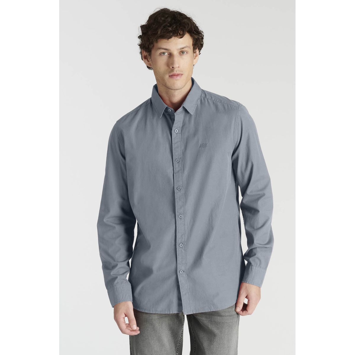 NEW MAN - Camisa Bedford Avant-Garde Gris Newman