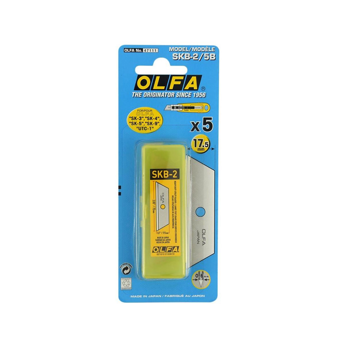 OLFA - Repuesto Cuchillo SK-4 Grande 5 un.