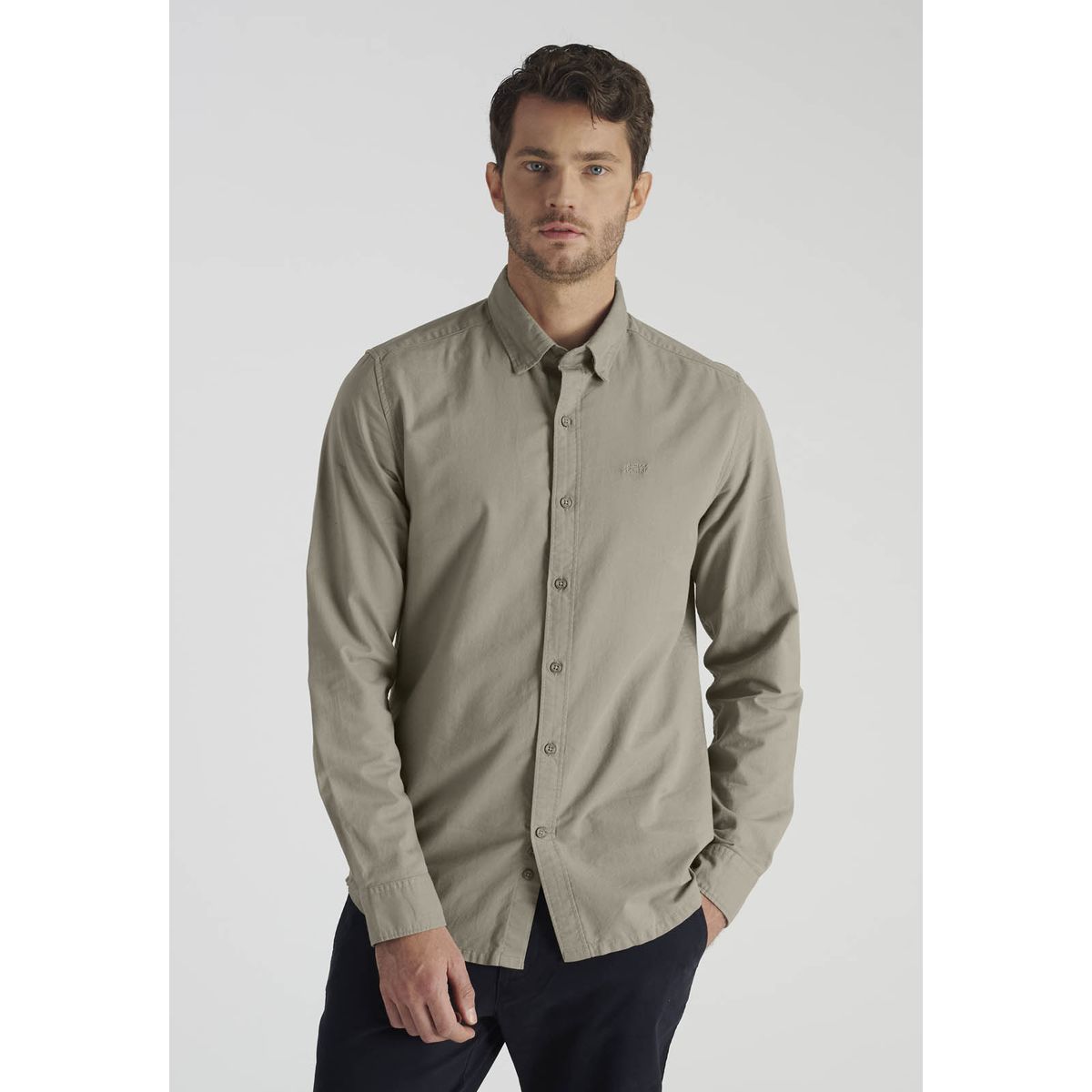 NEW MAN - Camisa Charlie Avant-Garde Beige Newman