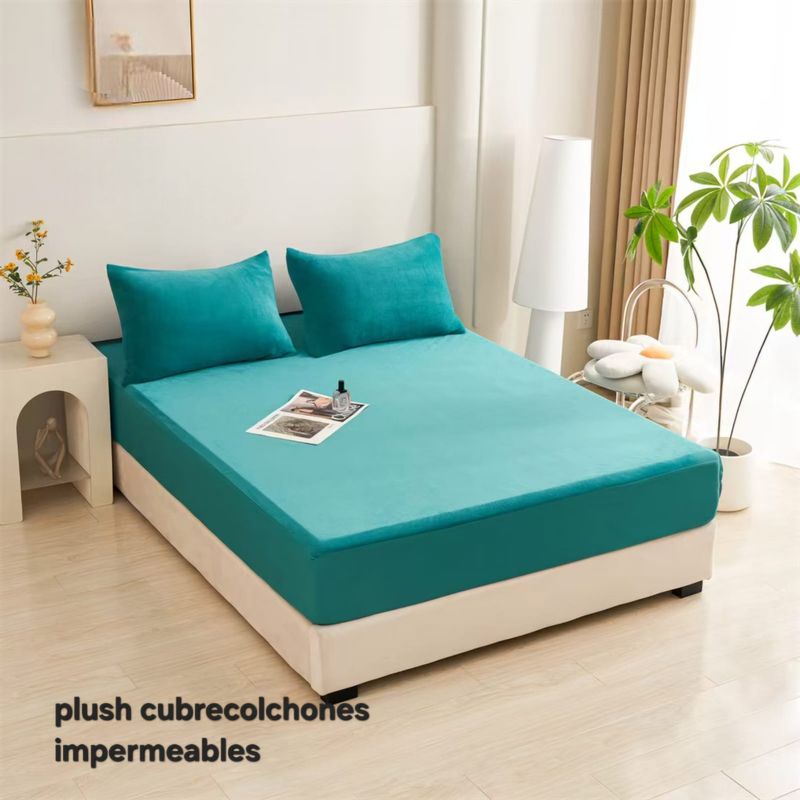 ANGELES DEL HOGAR - CUBRECOLCHON PLUSH IMPERMEABLE KING