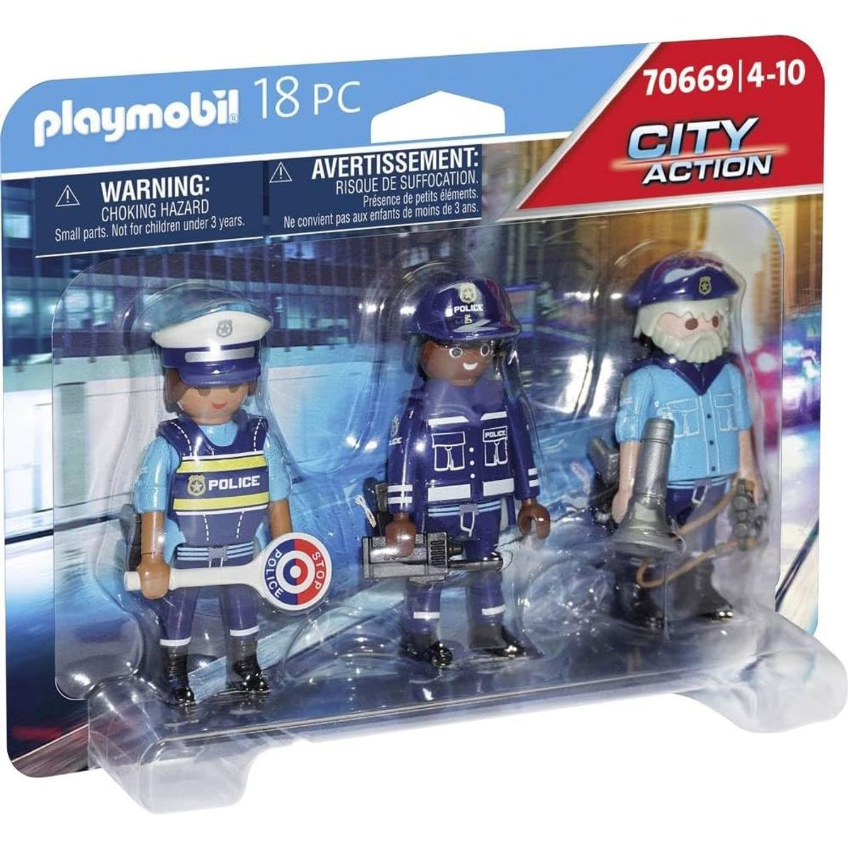 PLAYMOBIL - PLAYMOBIL Police Figure Set PM70669