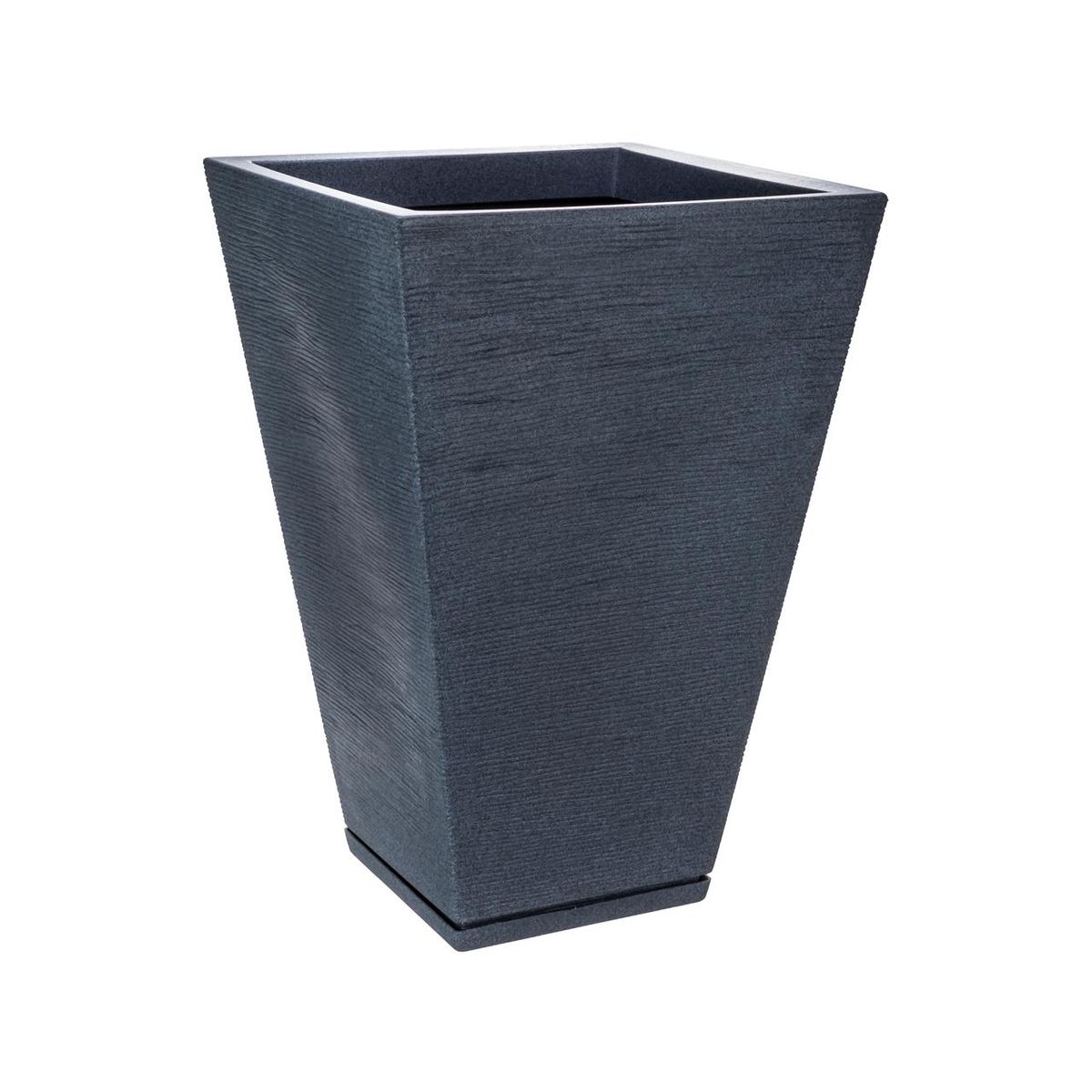 FLORIDIS - MACETERO FLORIDIS GRAFITO ZURIQUE 55CM ALTO CON PLATO