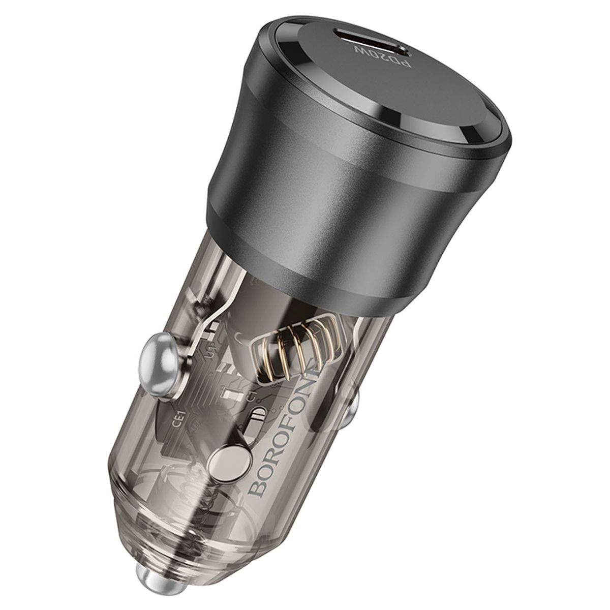 BORO - Cargador De Auto Carga Rapida Puerto PD 20W Borofone BZ24