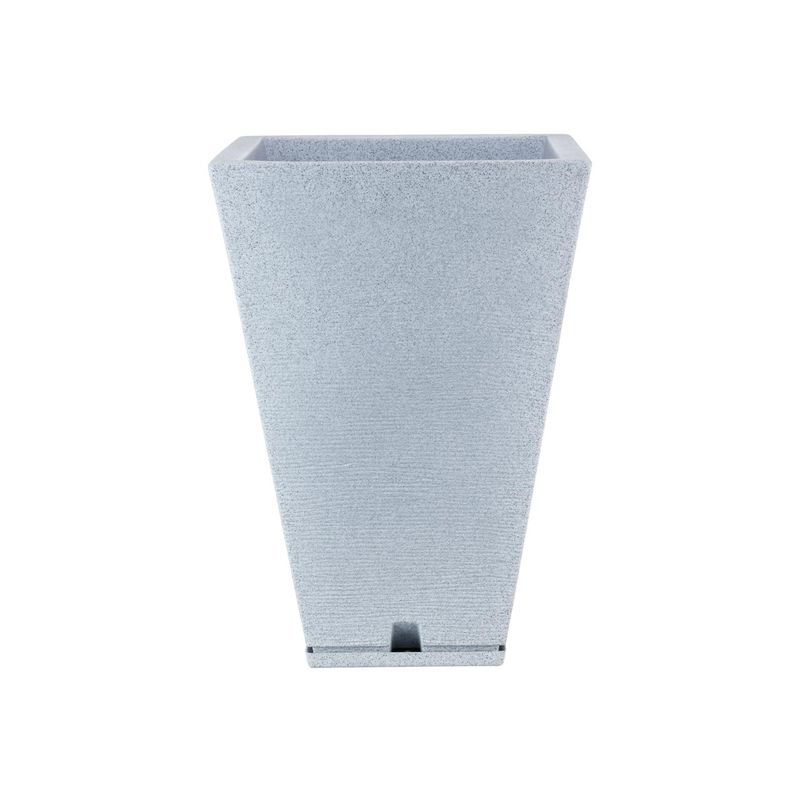 FLORIDIS - MACETERO FLORIDIS GRIS CLARO ZURIQUE 55CM ALTO CON PLATO