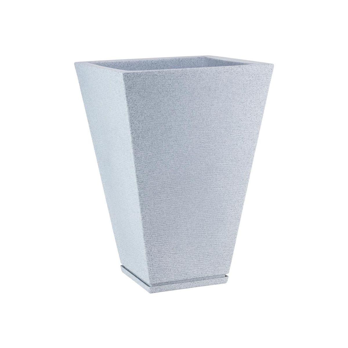 FLORIDIS - MACETERO FLORIDIS GRIS CLARO ZURIQUE 55CM ALTO CON PLATO