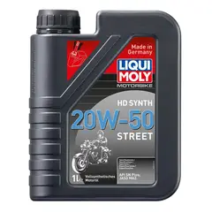 LIQUI MOLY - Aceite para Moto Motorbike HD Synth 20W-50 Street 1 lt