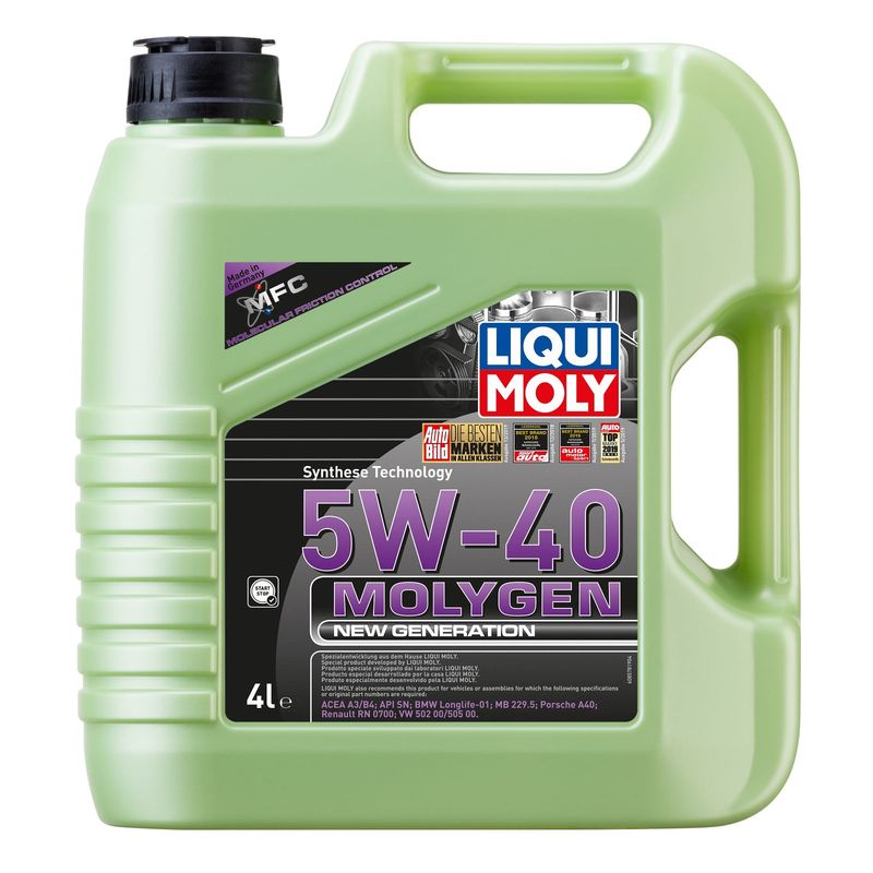 LIQUI MOLY - Aceite Liqui Moly Molygen New Generation 5W-40 4 lt