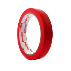 USATAPE - Cinta Masking Tape Pegote 18mm x 20mts Color Rojo