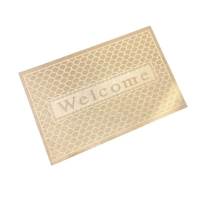 GENERICO - alfombra tapete limpiapies para entrada exteriores bienvenido