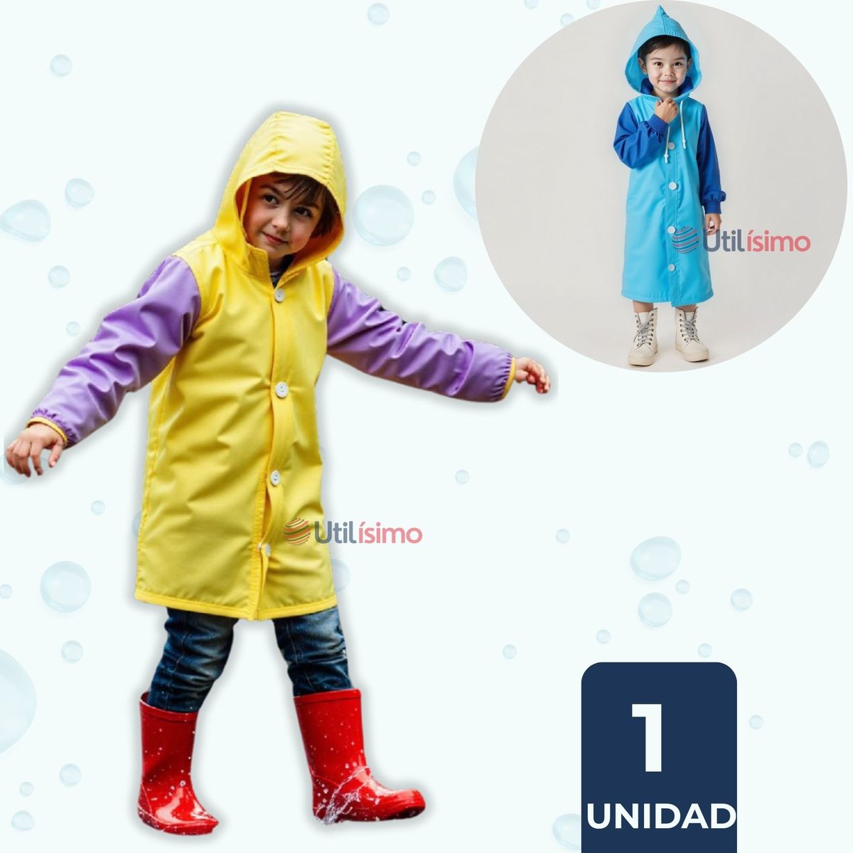 LINE - Poncho Niño Impermeable Colores Surtidos