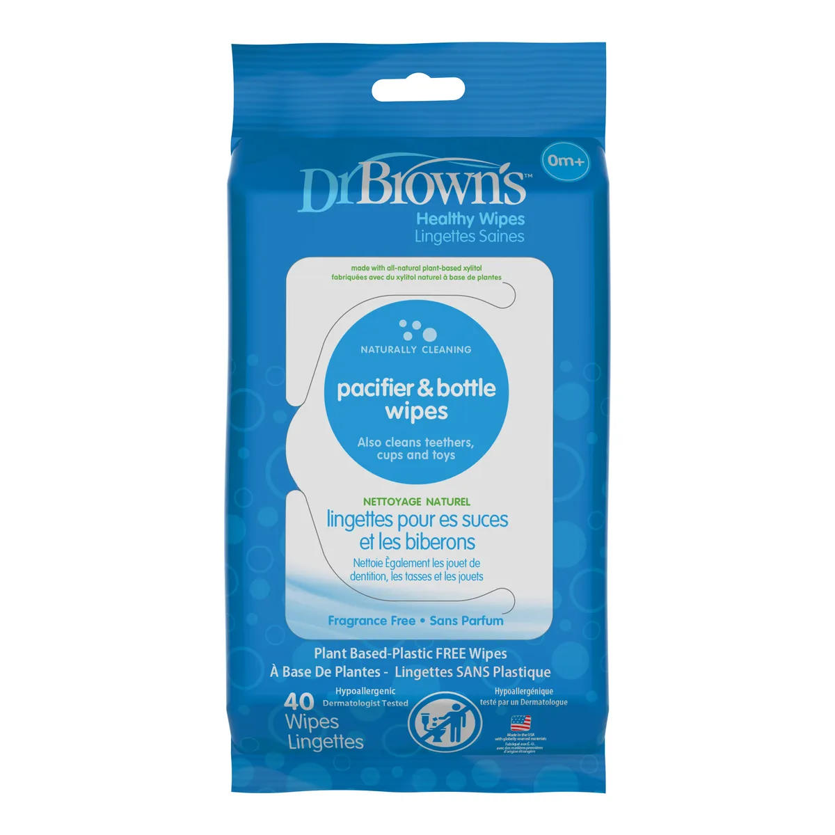 DR BROWN'S - Toallitas Limpia Mamaderas Y Chupetes 40un Dr Brown´s