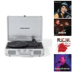 CROSLEY - Tornamesa cruiser deluxe bt silver + 4lp exclusivos