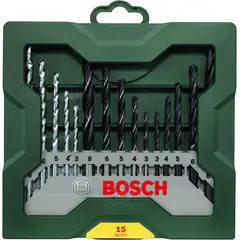 BOSCH - Set Brocas Mini X-LIne 15 Piezas Madera Metal y Concreto