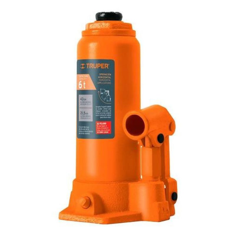 TRUPER - Gata Hidraulica 6 Tn Tipo Botella Truper Gat-6 - Multicolor