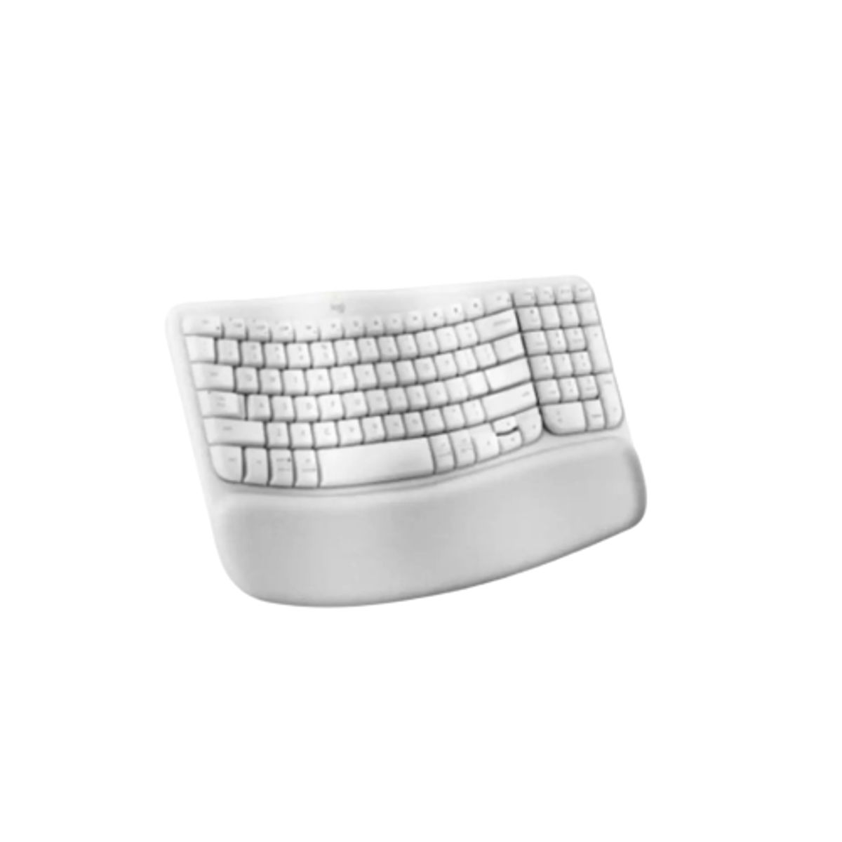 LOGITECH - Logitech WAVE KEYS Teclado Ergonómico Inalámbrico, Reposamanos Acolchado, Color Blanco Crudo