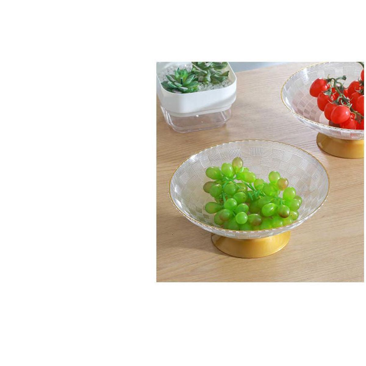 GENERICO - Pack 2  Frutera Con Pedestal