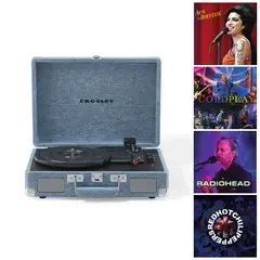 CROSLEY - Tornamesa cruiser deluxe bt blue jeans + 4lp exc