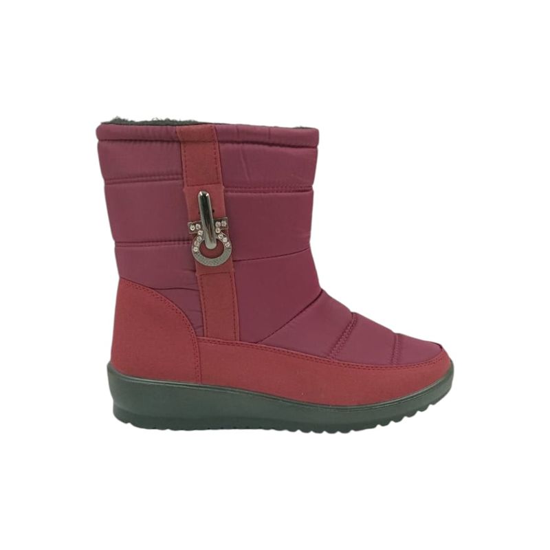 HERIEL - Bota Burdeos Impermeable Mujer