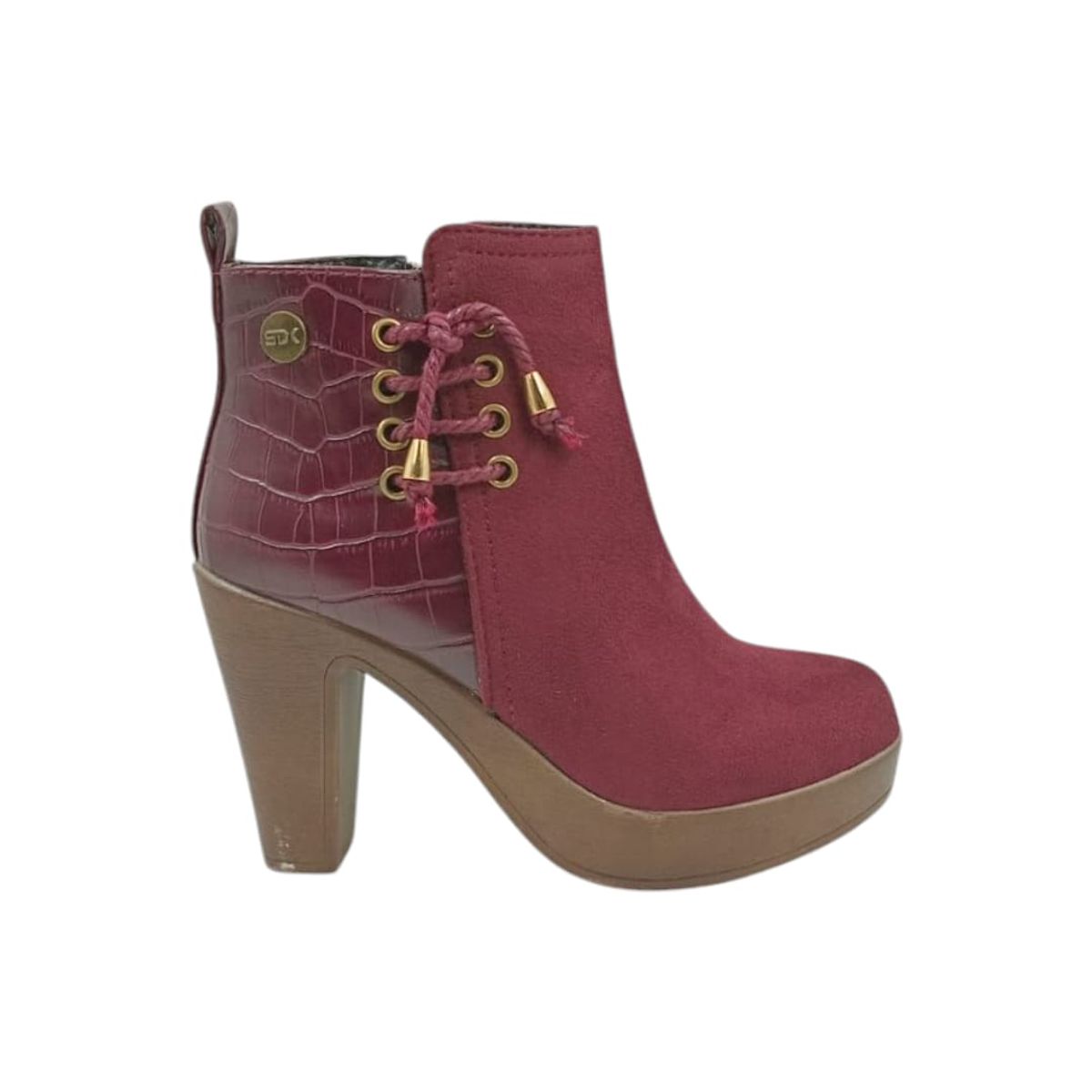 HERIEL - Botín Burdeos Taco Mujer