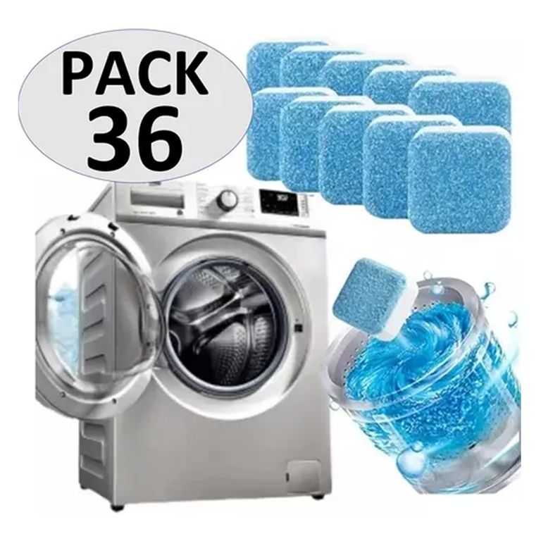 OFERTABKN Pack 36 Pastillas Limpieza De Maquina Lavadora