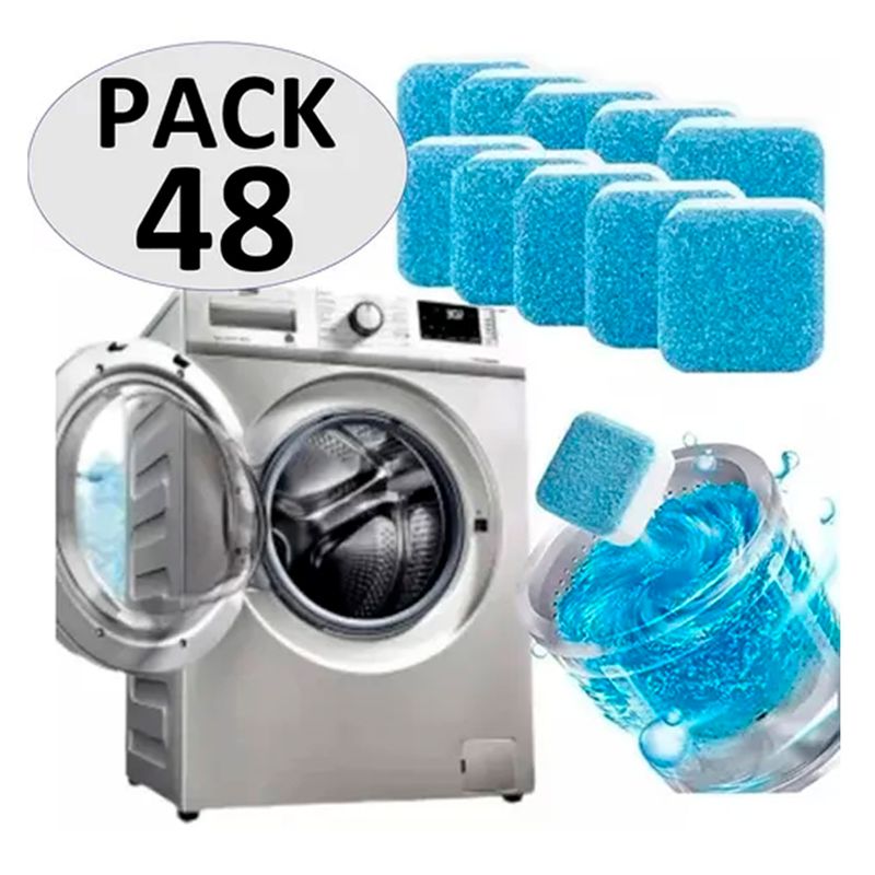 OFERTABKN - Pack 48 Pastillas Limpieza De Maquina Lavadora