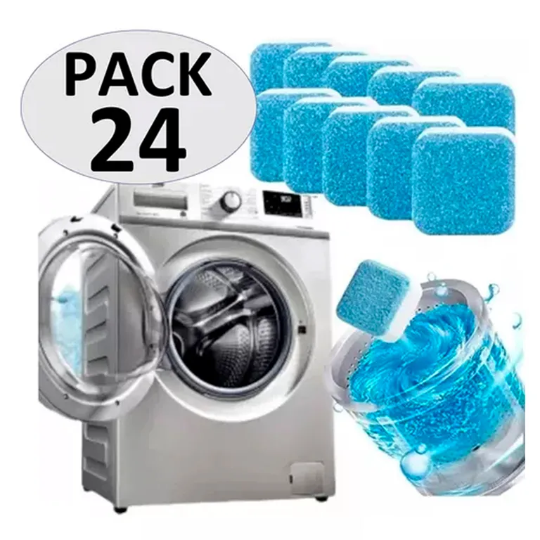 OFERTABKN Pack De 24 Pastillas Efervescentes Para Limpieza Lavadora
