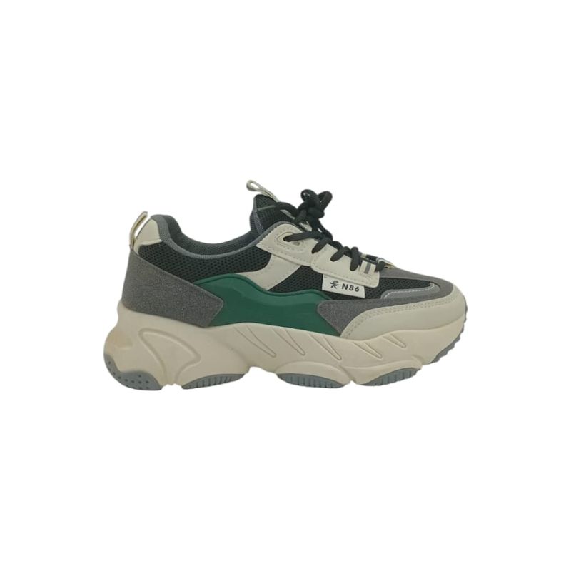 HERIEL - Zapatilla Negra Plataforma Mujer