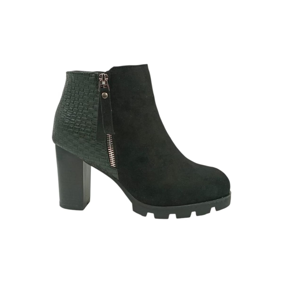 HERIEL - Botín Negro Taco Mujer