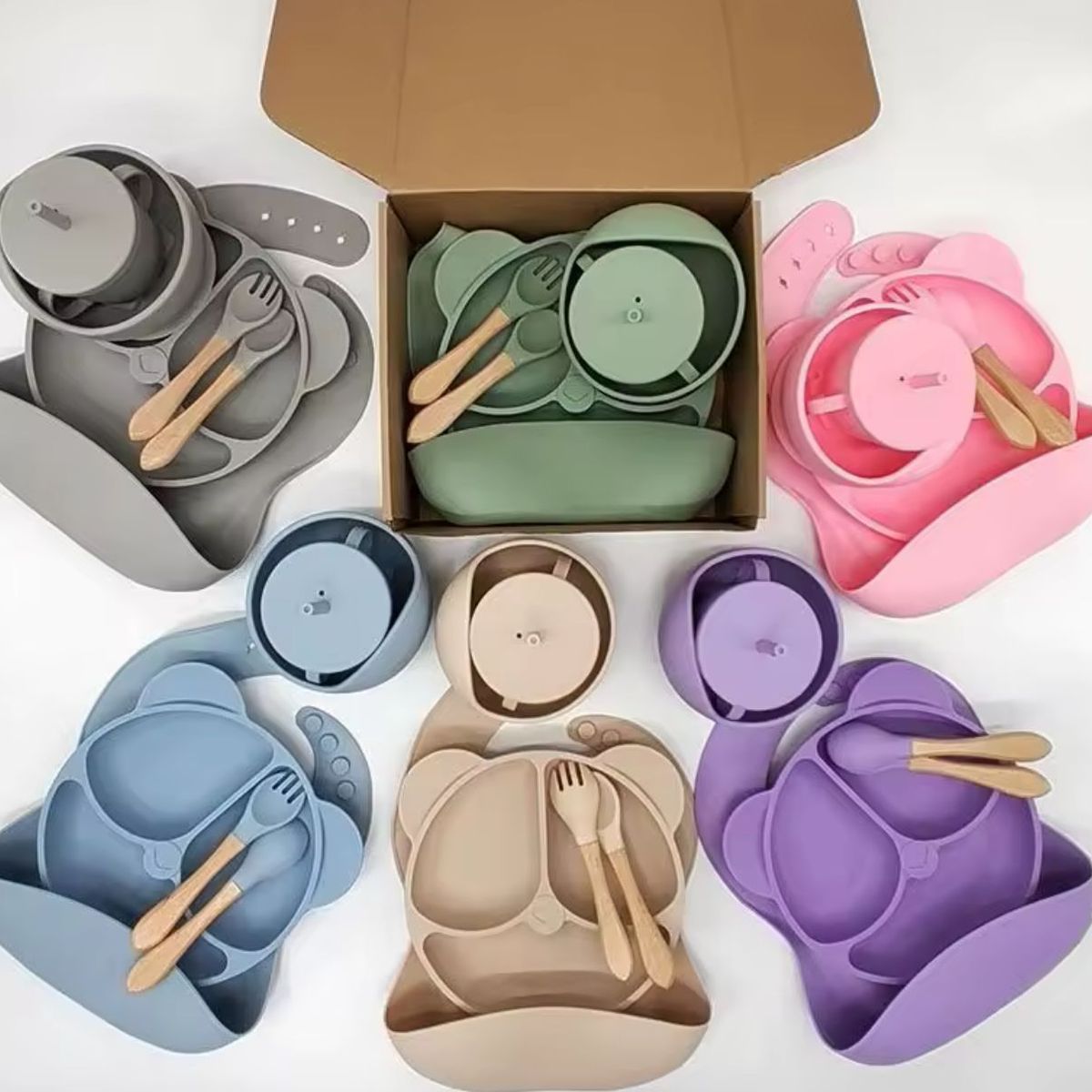 GENERICO - Set De Alimentación De Bebé De Antideslizante