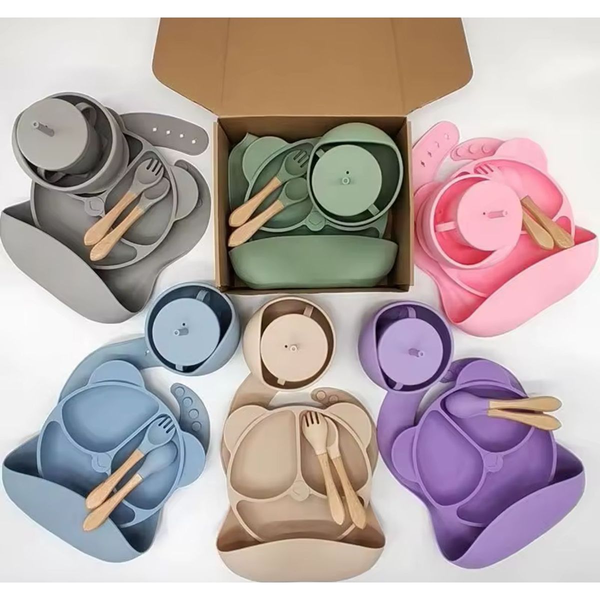 GENERICO - Set De Alimentación De Bebé De Antideslizante