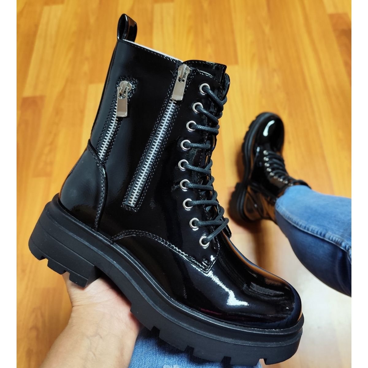SNOOPY - Botin  en Charol para Dama  con Plataforma M441