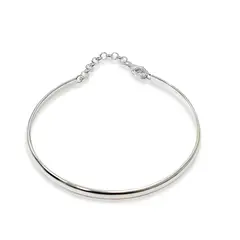 ANDREA COGGIOLA JOYAS - Pulsera Esclava Cadena Plata Fina 925