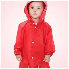 GENERICO - Capa Impermeable De Lluvia Para Niños Rojo