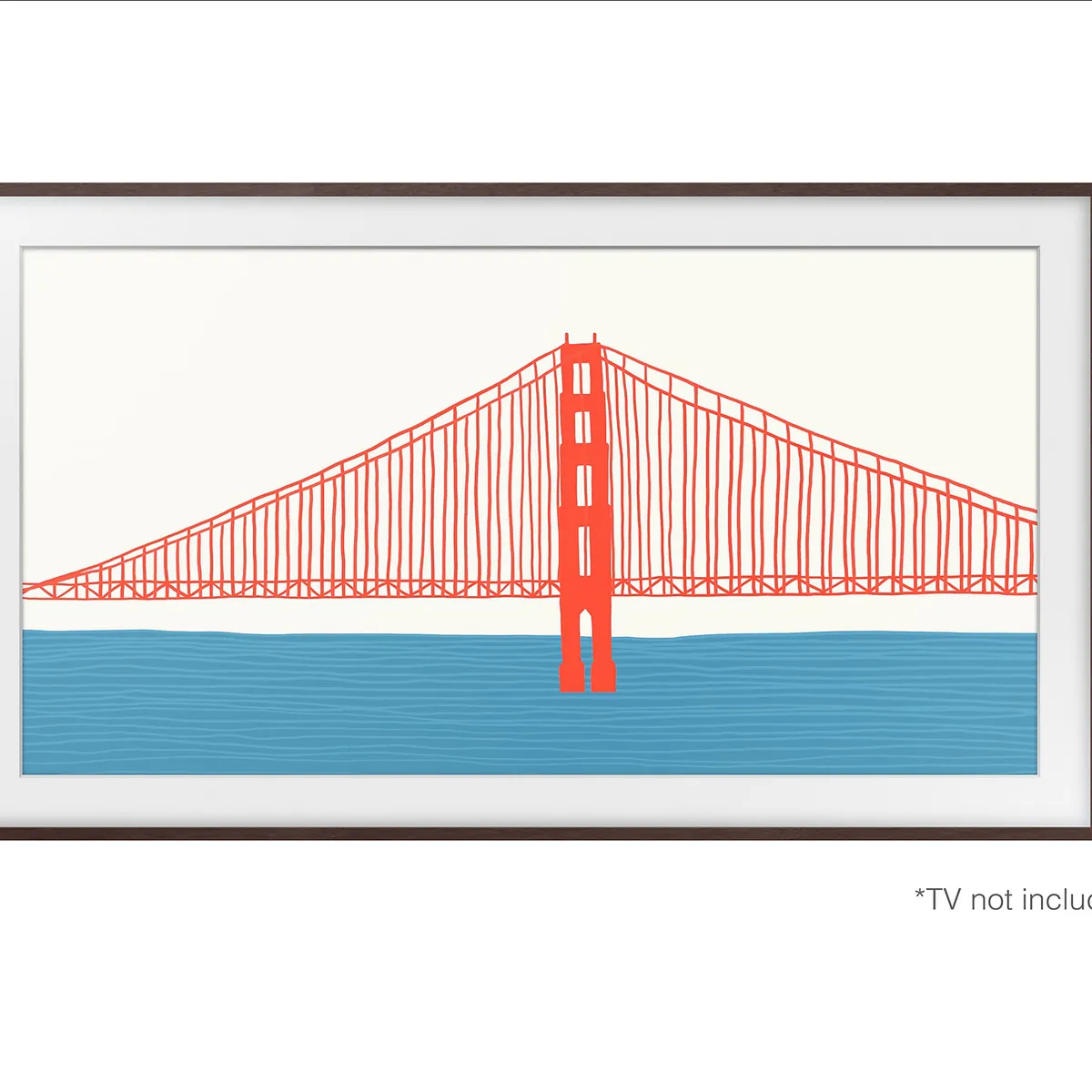 SAMSUNG - Marco Magnético TV Samsung The Frame 55" Madera Oscura