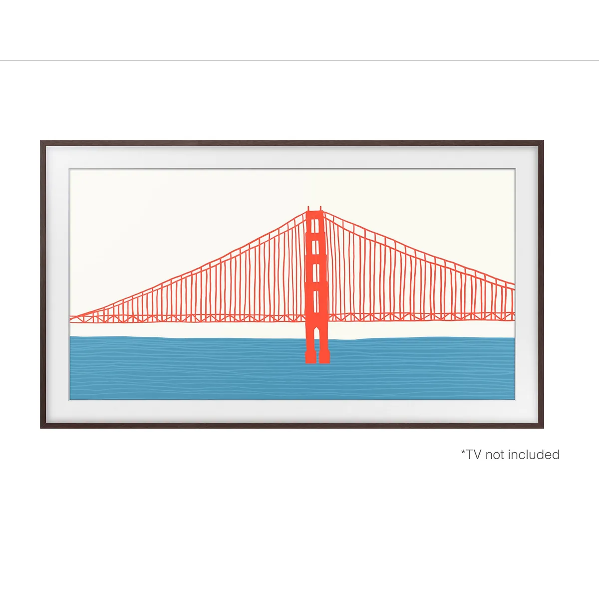 SAMSUNG - Marco Magnético TV Samsung The Frame 55" Madera Oscura