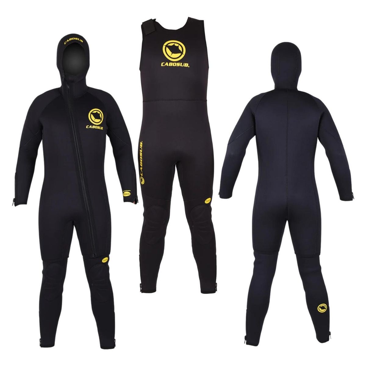 CABOSUB - Pack Buceo Pro 1 - 7MM - Talla L - Negro - m