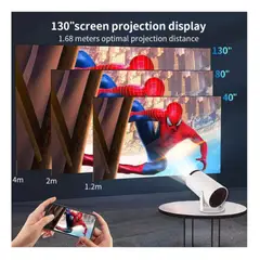 GENERICO - Proyector Portátil Mini Hy300pro Ultra Hd 4k Wifi Bluetooth