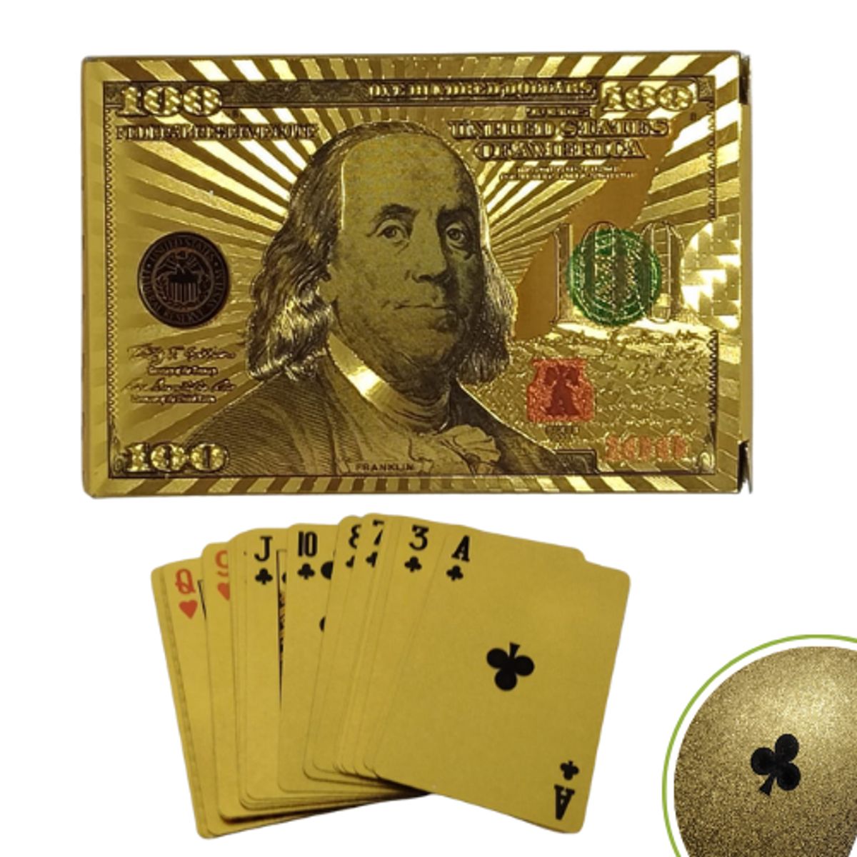 GENERICO - Juego de Mesa Naipe Dorado x 1