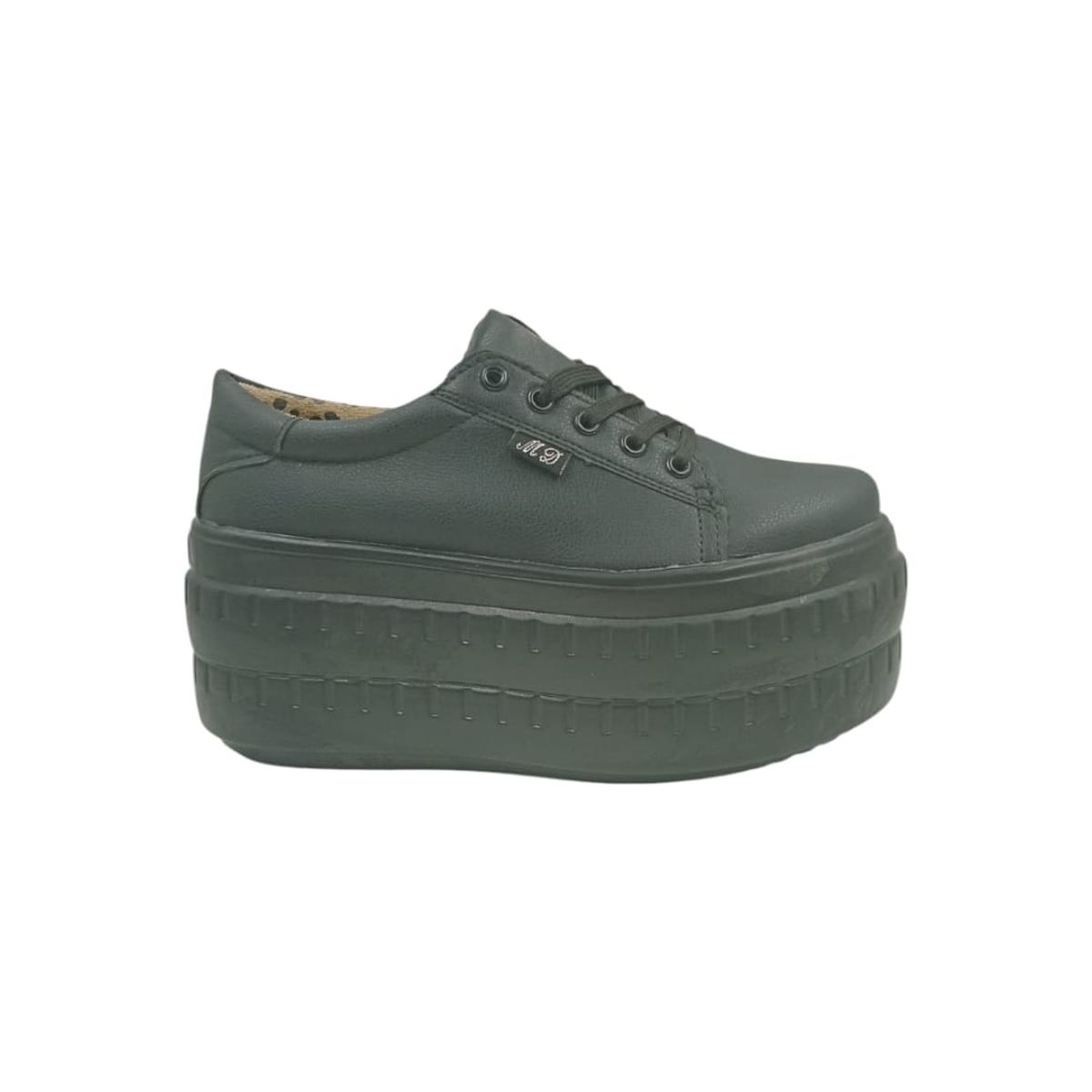 HERIEL - Zapatilla Negra Plataforma Mujer