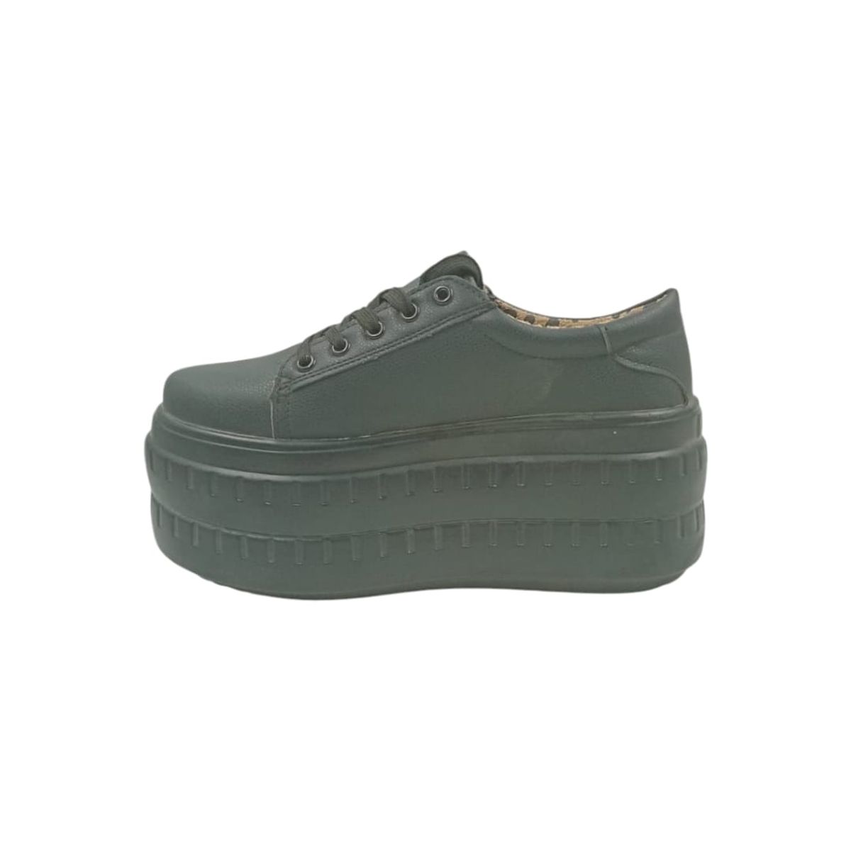 HERIEL - Zapatilla Negra Plataforma Mujer