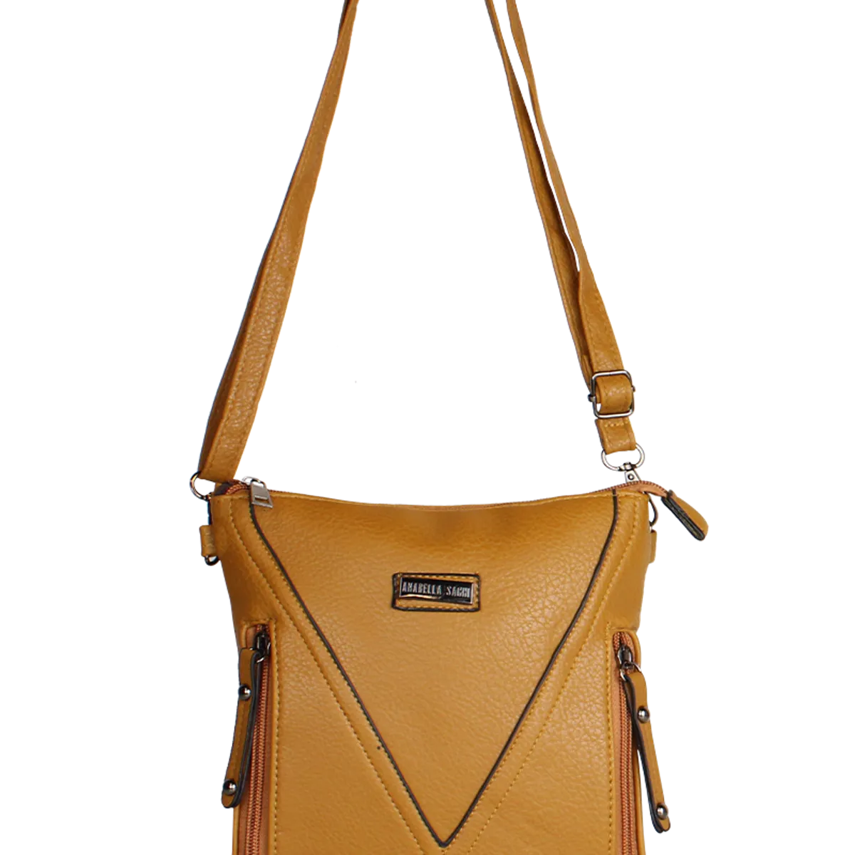 ANABELLA SACHI - Cartera bandolera Pascal camel Anabella Sachi