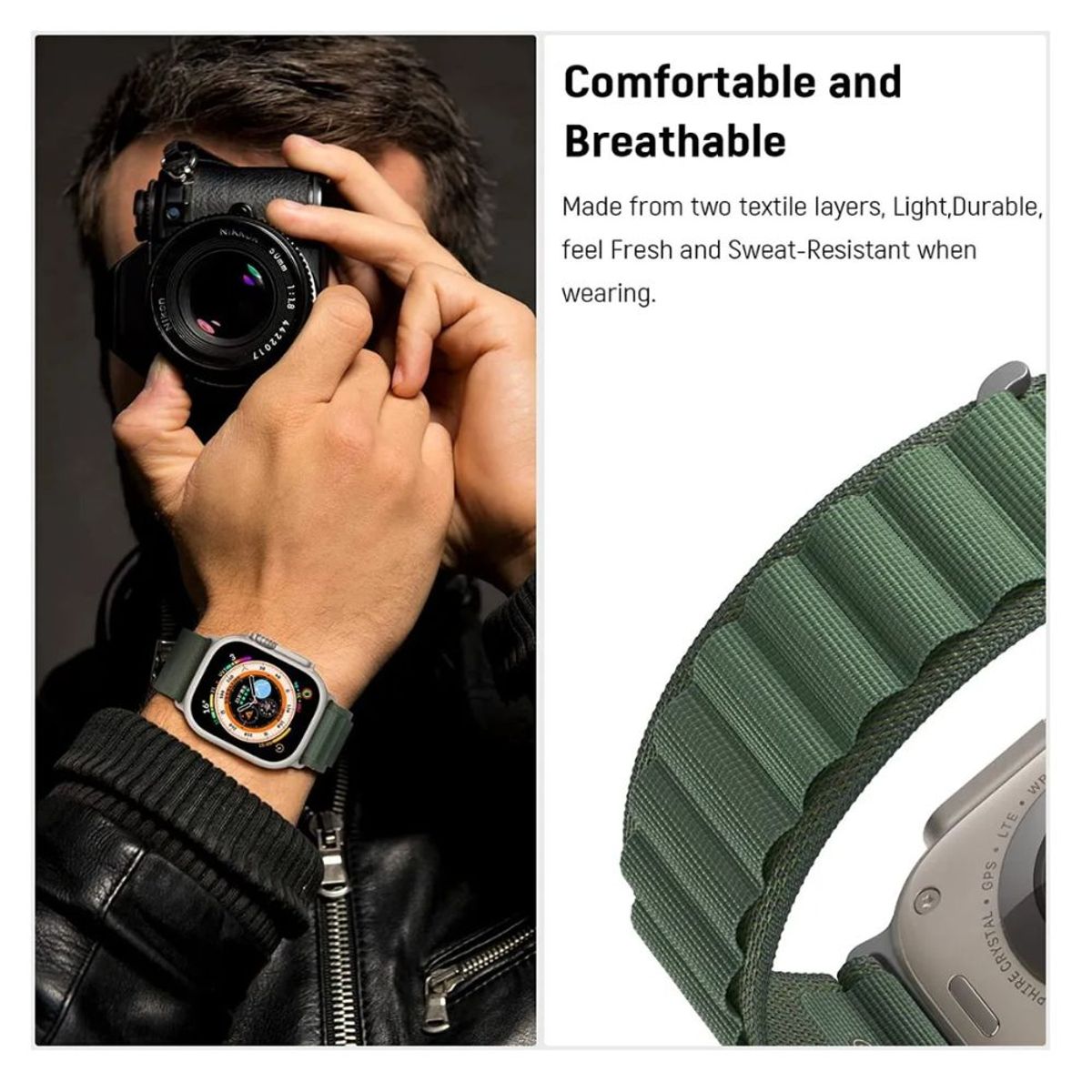 GENERICO - Correa Para Apple Watch Alpine Loop Nylon 38 / 40 / 41 / mm