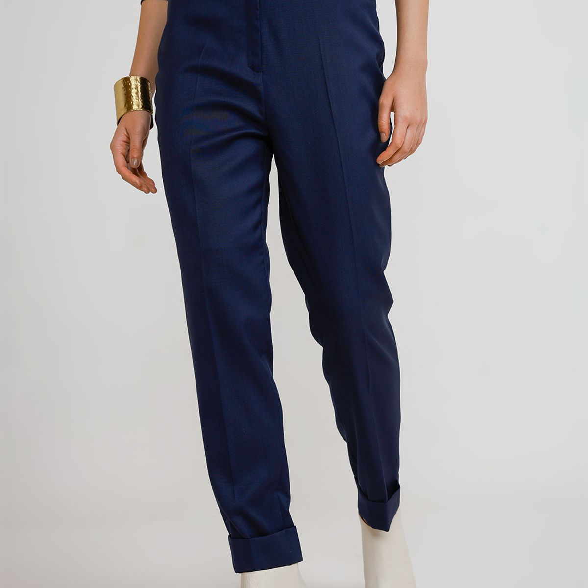 CANADIENNE - Pantalón Mujer Lana Azul