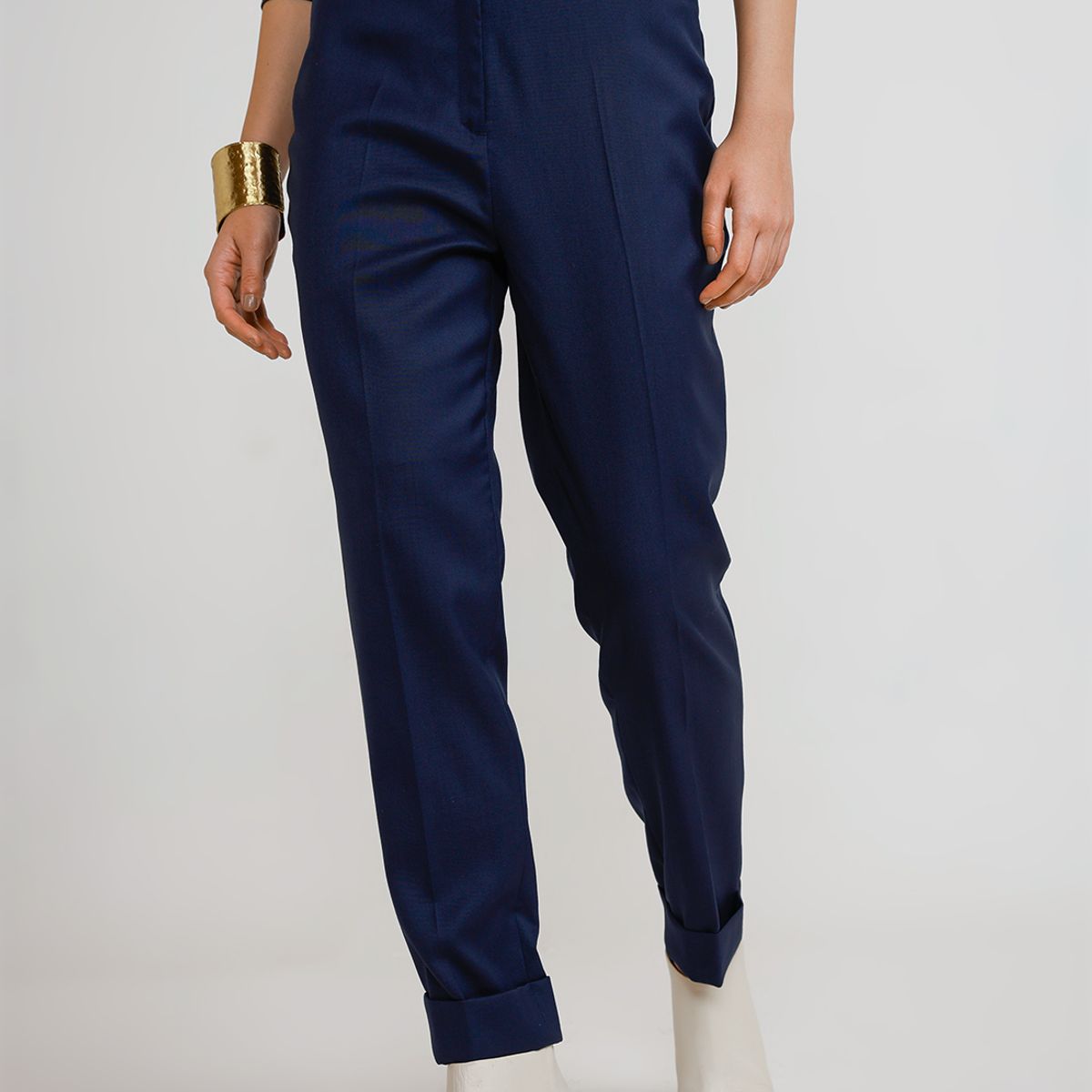 CANADIENNE - Pantalón Mujer Lana Azul