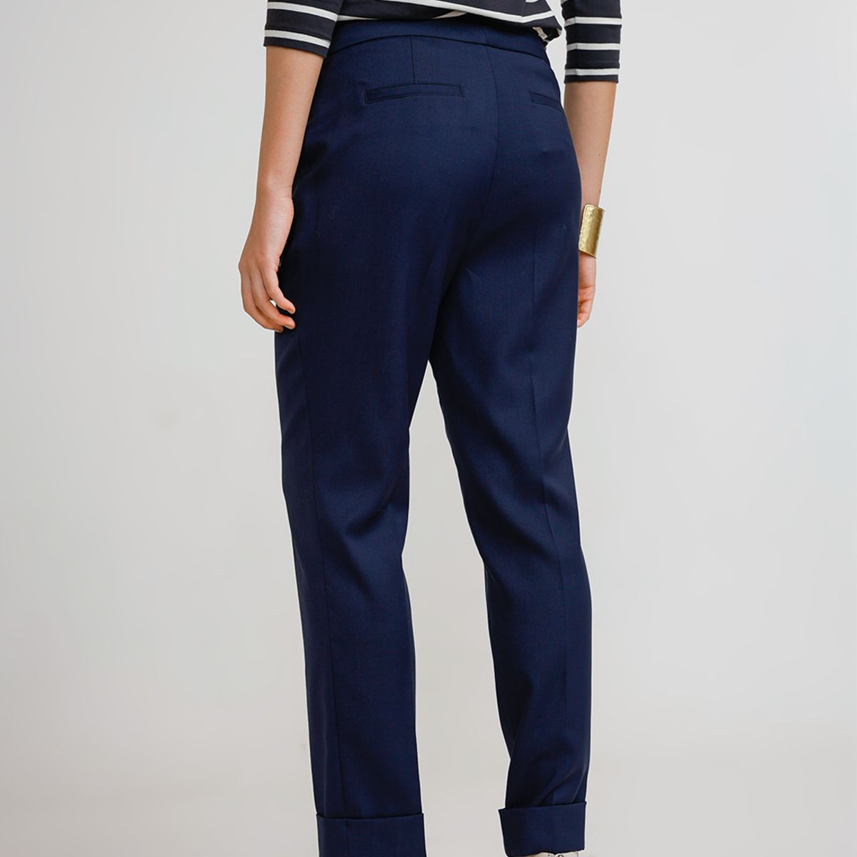 CANADIENNE - Pantalón Mujer Lana Azul
