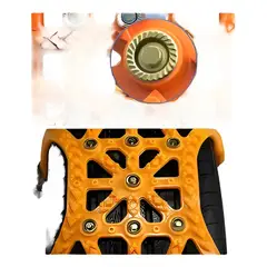 GENERICO - Set Cadenas Para Nieve Auto Medidas Ajustables